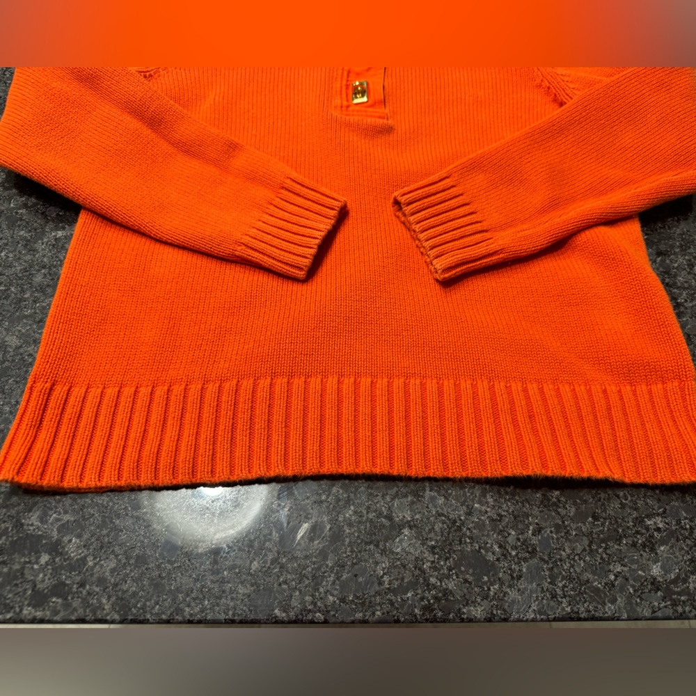Lauren Ralph Lauren women’s large orange sweater - Picture 12 of 14